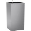 Lechuza Kvetináč Canto Premium 40 High, strieborná metalická, 40 x 40 x 76 cm