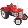 Kovap Traktor Zetor 50 Super červený na klíček kov 15cm v krabičce 1:25