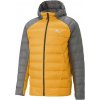 Puma PACKLITE HOODED DOWN JACKET žltá sivá strieborná