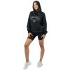 Nebbia OVERSIZE MIKINA S KAPÚCIOU GYM RAT 256 Čierna - L