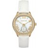 Elegantné Dámske Hodinky MICHAEL KORS MK4818 (38 mm) – zlaté puzdro biely kožený remienok