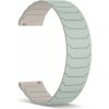 Madvell Magnetický silikónový remienok mint s béžovou 22mm