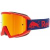 Motokrosové okuliare RedBull Spect Whip, červené matné, plexi červené zrkadlové