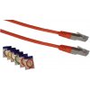 OPTIX Patch kábel Cat5E, UTP, 0,25m, červený