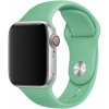 eses Základný silikónový remienok pre Apple Watch 42 mm/44 mm/45 mm/46 mm/49 mm - veľkosť M/L Farba: zelená
