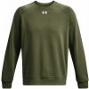 Pánska mikina Under Armour, RIVAL FLEECE CREW khaki,biela md