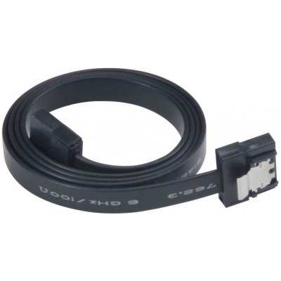 AKASA kabel Super slim SATA3 datový kabel k HDD,SSD a optickým mechanikám, černý, 30cm