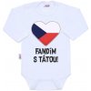 Body s potlačou New Baby Fandím s ocinom