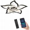Lampa Sufitowa z Wiatrakiem Lotosový kvet do spálne LED luster s diaľkovým ovládaním