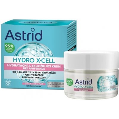 Astrid Hydro X-Cell - Hydratačný a upokojujúci krém pre citlivú pleť bez parfumácie 50 ml