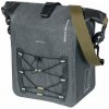 Basil Brašna NAVIGATOR STORM SINGLE PANNIER BAG MIK SIDE M 12-15 L, systém MIK (připraveno k použití), voděodolná, šedo-černá (NOVINKA)