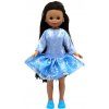 Panenka Elena v modrých třpytivých šatech od firmy Folk Artesanía (35 cm )