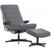 Livetastic RELAXAČNÉ KRESLO S PODNOŽKOU, textil, sivá - Kreslá - 002694001702