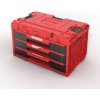 Box na náradie QBRICK SYSTEM ONE Drawer 3 Toolbox 2.0 Basic Red Ultra HD