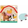 Tooky Toy vkladacie viacvrstvové puzzle Farma TH623