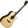 LAG Tramontane HyVibe 30 Natural Elektroakustická gitara Dreadnought