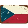 Ceduľa vlajka Česko 30cm x 20cm Plechová tabuľa