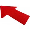Podlahové značenie tvar šípka 100mm x 150mm červené (sada 10 ks)