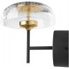 Altavola Design Vitrum nástenná lampa 1x7.2 W čierna-priehľadná-zlatá LA104/W