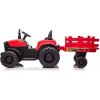 Dětský elektrický traktor Hatis, černý/červený