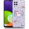 Picasee silikónový prehľadný obal pre Samsung Galaxy A22 A225F 4G - Unicorn hviezdne nebo