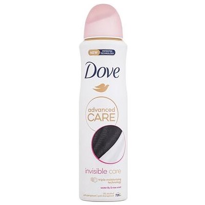 Dove Advanced Care Invisible Care 72h antiperspirant zabraňující vzniku skvrn na oblečení 150 ml pro ženy