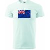 Nový Zéland fotka vlajky - Klasické pánske tričko - XL ( Frost )