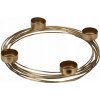 H&L Ring Svietnik na čajové sviečky 26 cm zlatý