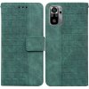 Peňaženkové kožené puzdro Geometric na Xiaomi Redmi Note 10/10S - Zelená