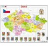 Puzzle Česká republika kraje 70 dielikov
