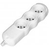 ORNO 3-zásuvkový rozdeľovač, biely, 2P+E