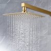 Imex Hranatá hlavová sprcha 25 x 25 cm kartáčované zlato RDC002/OC