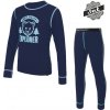 SENSOR DOUBLE FACE SET WILD detský tričko dl.rukáv + spodky deep blue Veľkosť: 110 spodná bielizeň