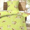 Hybler textil Obliečky do postieľky bavlna Šteňa zelené 90x130, 45x60