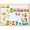 Bigjigs Toys Drevená magnetická tabuľa