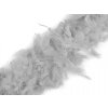 Boa - morčacie perie 90 g dĺžka 1,8 m - 1 ks 8 šedá najsvetlejšia