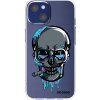 Picasee silikónový prehľadný obal pre Apple iPhone 14 - EARTH - Lebka 3.0