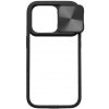 mobilNET plastové puzdro iPhone 15 Pro Max, čierne (Slide)