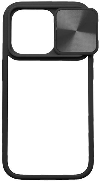 Púzdro mobilNET plastové iPhone 15 Pro Max, čierne Slide