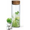 SIMAX SIMAX PURE AQUA SKLENENÁ FĽAŠA 1L BAMBUSOVÉ VEKO