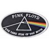 Pink Floyd Dark Side Of The Moon Oval White Border Nažehlovačka White