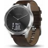 Garmin VivoMove HR Premium - stříbrná / tmavě hnědá, 010-01850-04