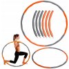 HULA HOP S OBRUČOVÝMI VÝSTUPKAMI 1,5 kg MOVON ŠEDO-ORANŽOVÁ FITNESS