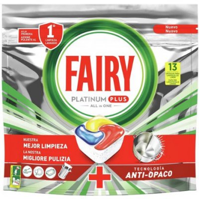 Fairy Platinum All in 1 + PLUS Lemon gélové tablety do umývačky riadu 13 ks
