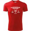 Zaobchádzať opatrne 50 - Pánske tričko Fantasy športové - 2XL ( Červená )