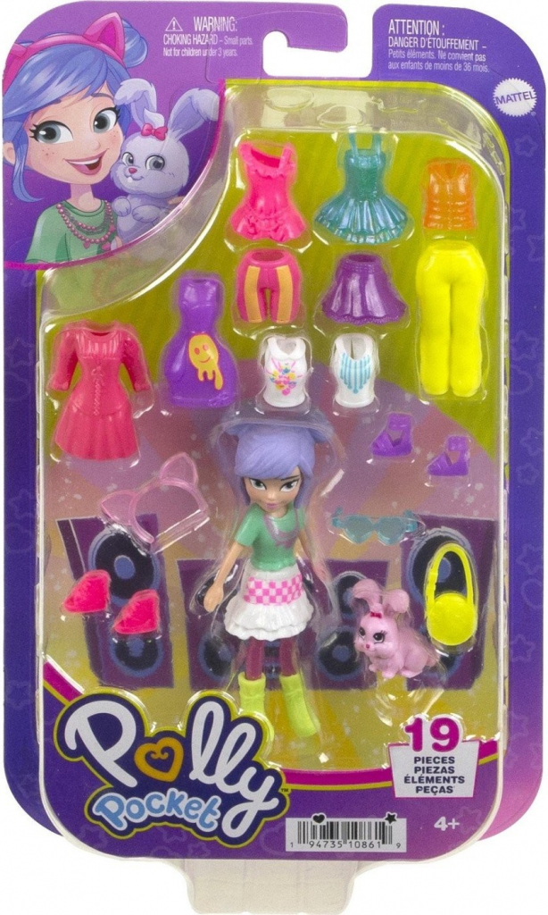 Mattel Polly Pocket Medium Pack Ranní procházka HKV94