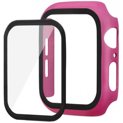 ENKAY Obal s tvrdeným sklom pre Apple Watch 6 / SE / 5 / 4 44mm ružový 30788