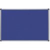 Textilná tabuľa / nástenka Rocada 6602, hliníkový rám, 90x60 cm, modrá