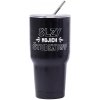 Nerezový termopohár Slzy mojich študentov (rôzne farby) 900 ml - čierna