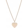 Fossil Pozlátený náhrdelník so srdcom JF03021791 (retiazka, prívesok)